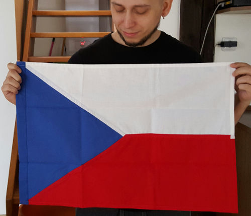 Jonathas and the Czech flag
